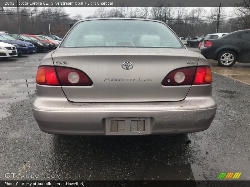 Silverstream Opal / Light Charcoal 2002 Toyota Corolla CE