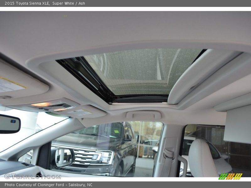 Super White / Ash 2015 Toyota Sienna XLE