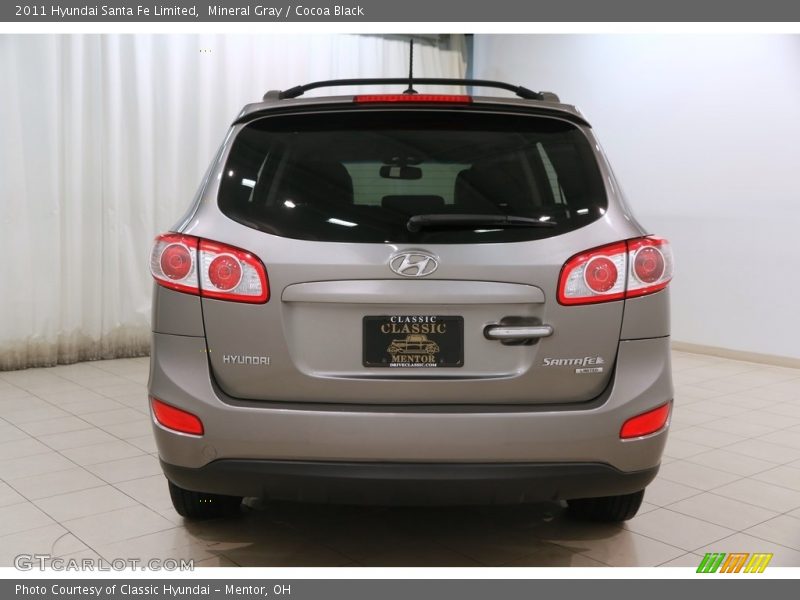 Mineral Gray / Cocoa Black 2011 Hyundai Santa Fe Limited