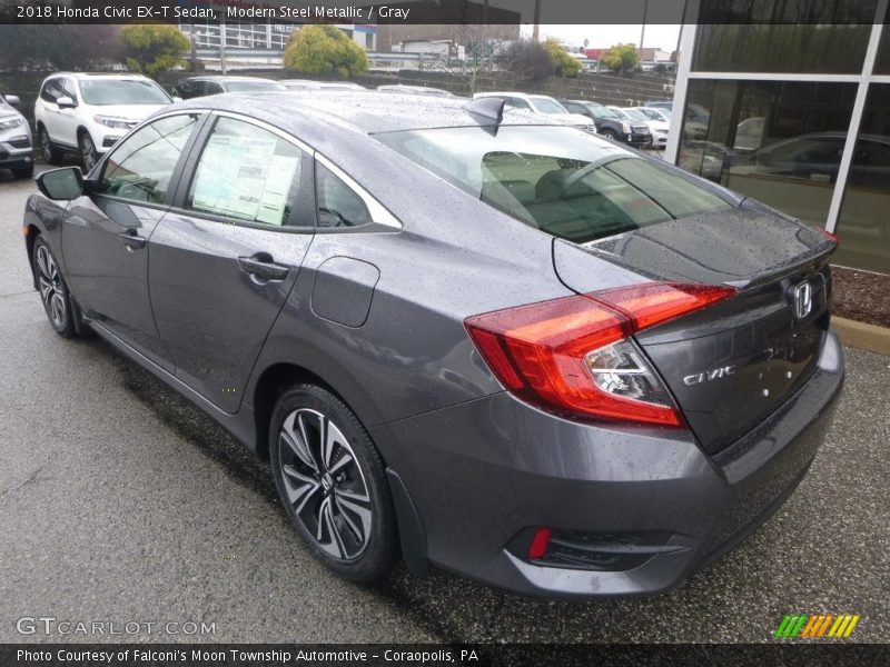 Modern Steel Metallic / Gray 2018 Honda Civic EX-T Sedan
