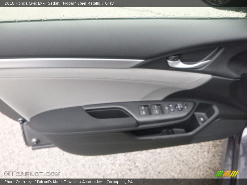 Modern Steel Metallic / Gray 2018 Honda Civic EX-T Sedan
