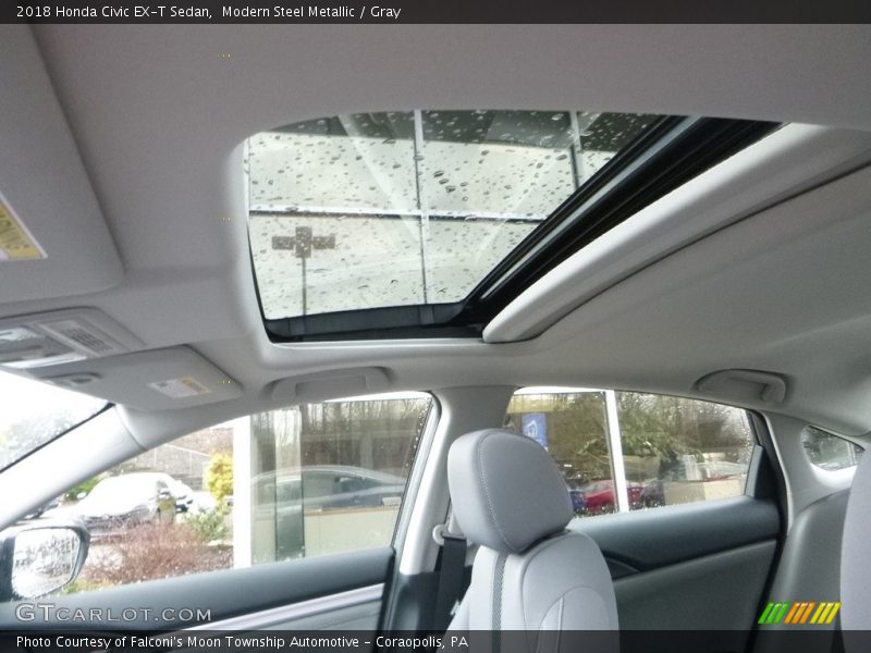 Modern Steel Metallic / Gray 2018 Honda Civic EX-T Sedan
