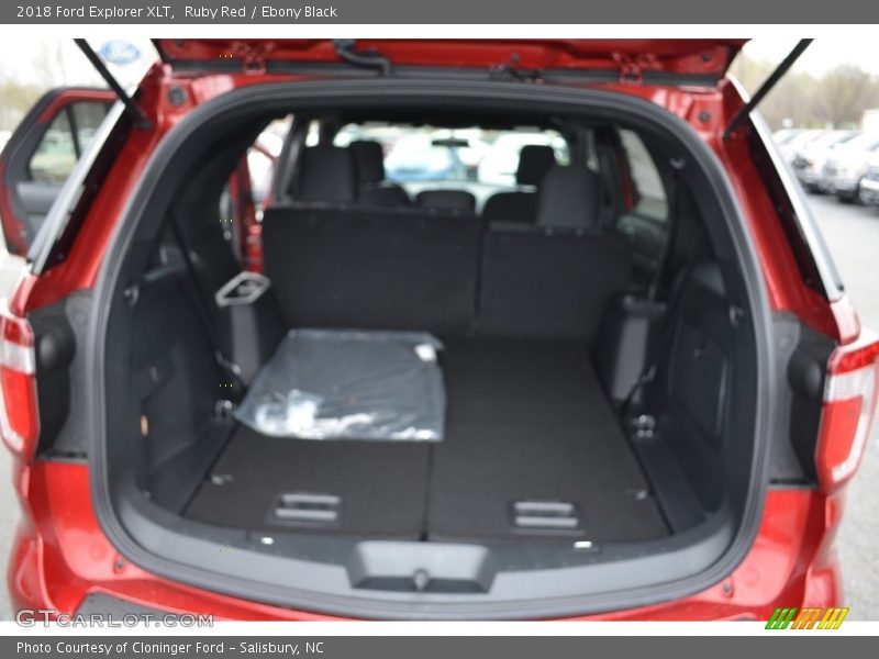 Ruby Red / Ebony Black 2018 Ford Explorer XLT