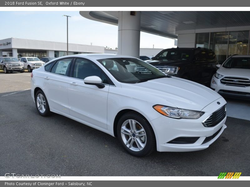 Oxford White / Ebony 2018 Ford Fusion SE