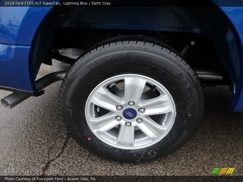Lightning Blue / Earth Gray 2018 Ford F150 XLT SuperCab