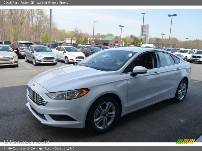 Oxford White / Ebony 2018 Ford Fusion SE