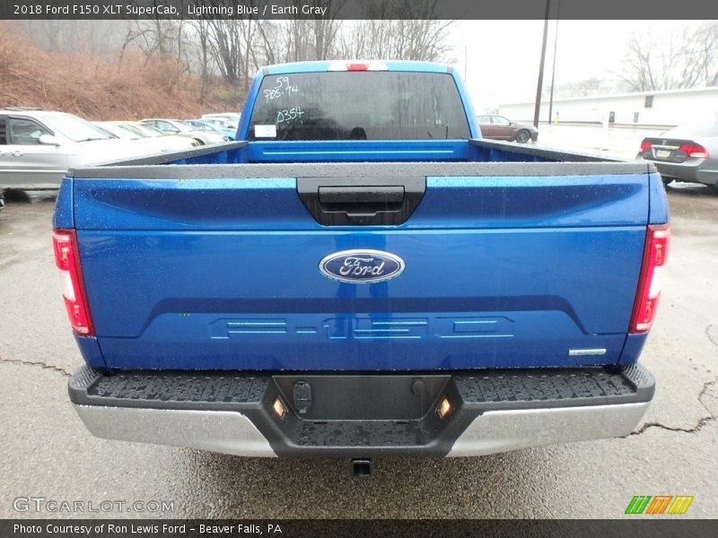 Lightning Blue / Earth Gray 2018 Ford F150 XLT SuperCab