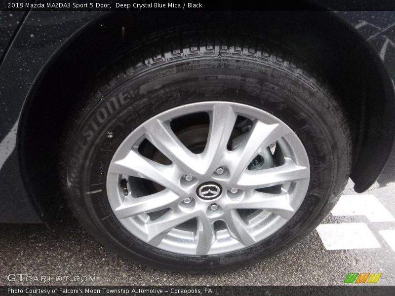 Deep Crystal Blue Mica / Black 2018 Mazda MAZDA3 Sport 5 Door