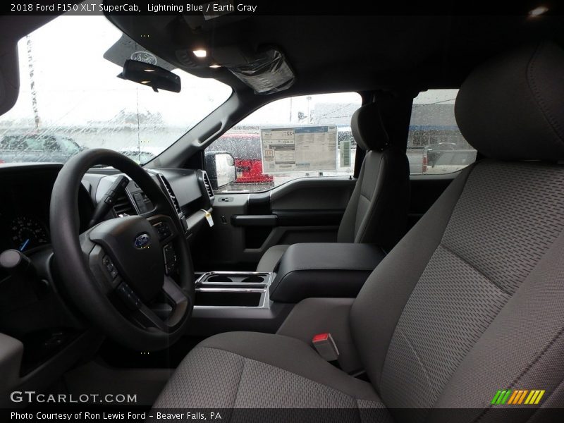 Lightning Blue / Earth Gray 2018 Ford F150 XLT SuperCab