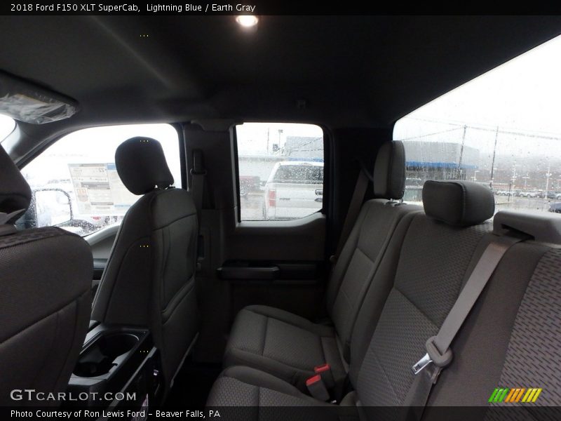 Lightning Blue / Earth Gray 2018 Ford F150 XLT SuperCab