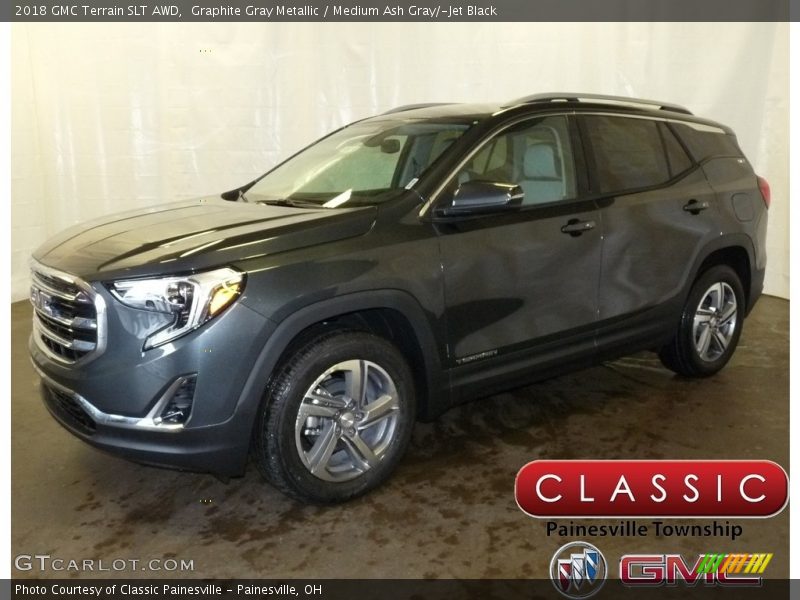 Graphite Gray Metallic / Medium Ash Gray/­Jet Black 2018 GMC Terrain SLT AWD