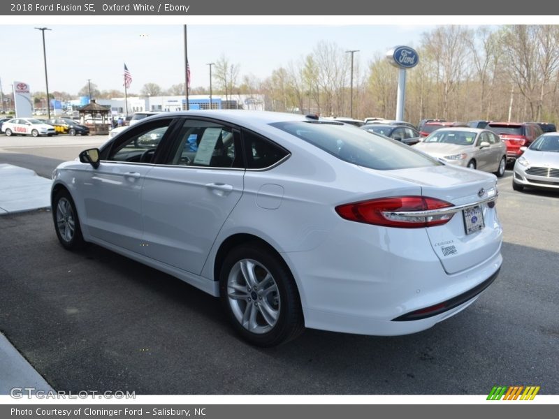 Oxford White / Ebony 2018 Ford Fusion SE