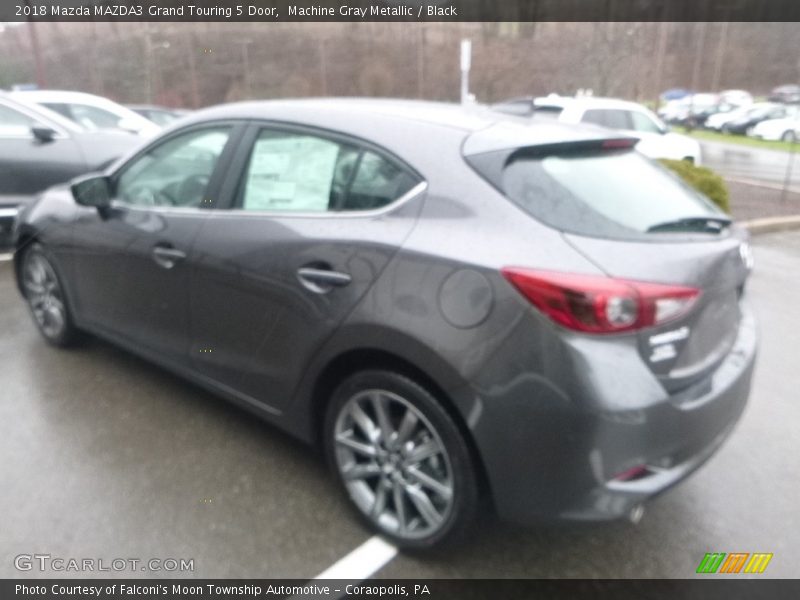 Machine Gray Metallic / Black 2018 Mazda MAZDA3 Grand Touring 5 Door