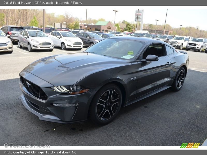 Magnetic / Ebony 2018 Ford Mustang GT Fastback