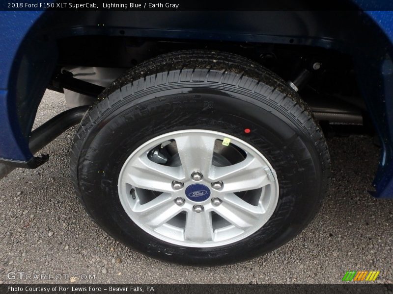 Lightning Blue / Earth Gray 2018 Ford F150 XLT SuperCab