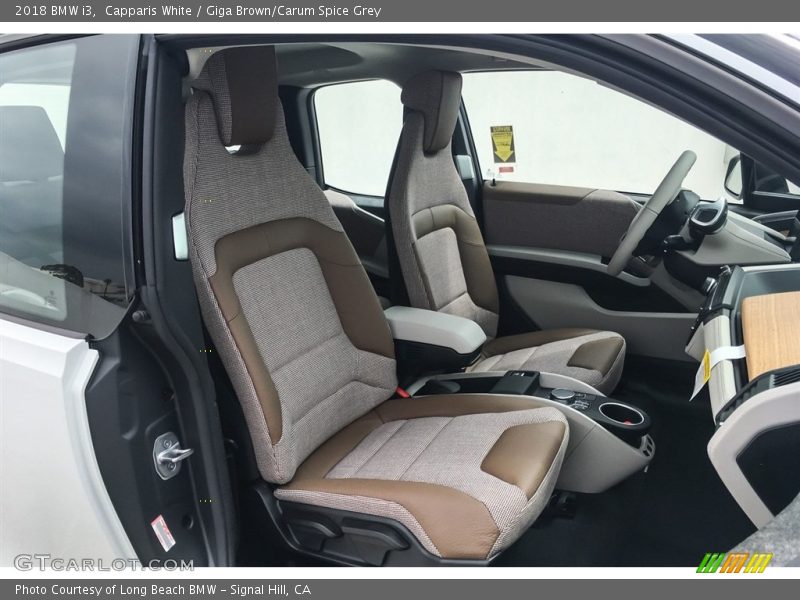 Capparis White / Giga Brown/Carum Spice Grey 2018 BMW i3