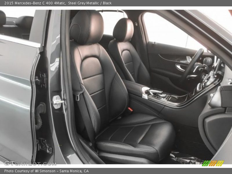 Steel Grey Metallic / Black 2015 Mercedes-Benz C 400 4Matic