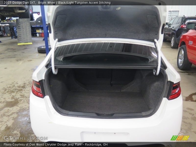 Bright White / Black/Light Tungsten Accent Stitching 2015 Dodge Dart SXT
