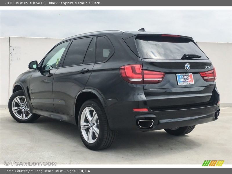 Black Sapphire Metallic / Black 2018 BMW X5 sDrive35i