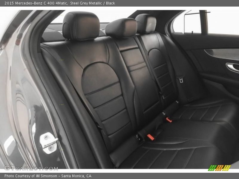 Steel Grey Metallic / Black 2015 Mercedes-Benz C 400 4Matic