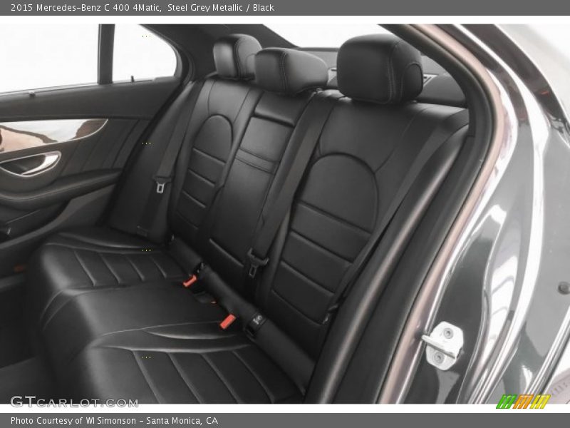Steel Grey Metallic / Black 2015 Mercedes-Benz C 400 4Matic