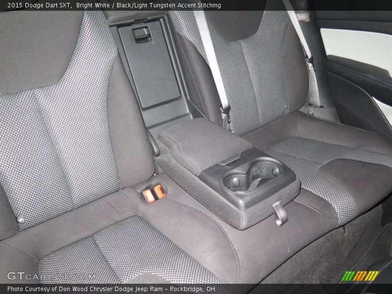 Bright White / Black/Light Tungsten Accent Stitching 2015 Dodge Dart SXT