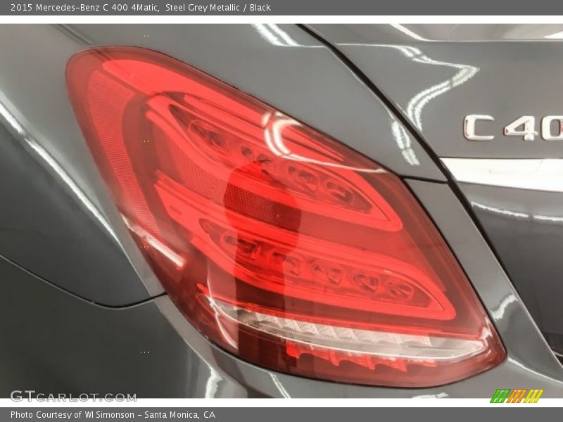 Steel Grey Metallic / Black 2015 Mercedes-Benz C 400 4Matic