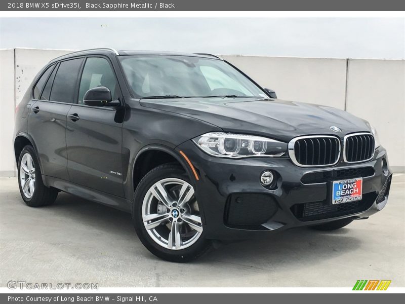 Black Sapphire Metallic / Black 2018 BMW X5 sDrive35i