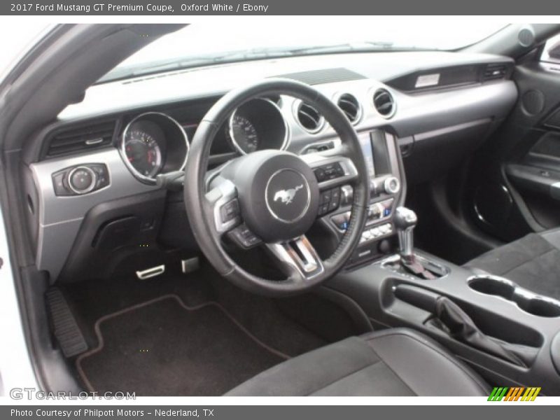 Oxford White / Ebony 2017 Ford Mustang GT Premium Coupe