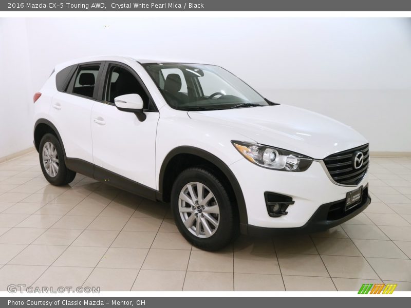 Crystal White Pearl Mica / Black 2016 Mazda CX-5 Touring AWD