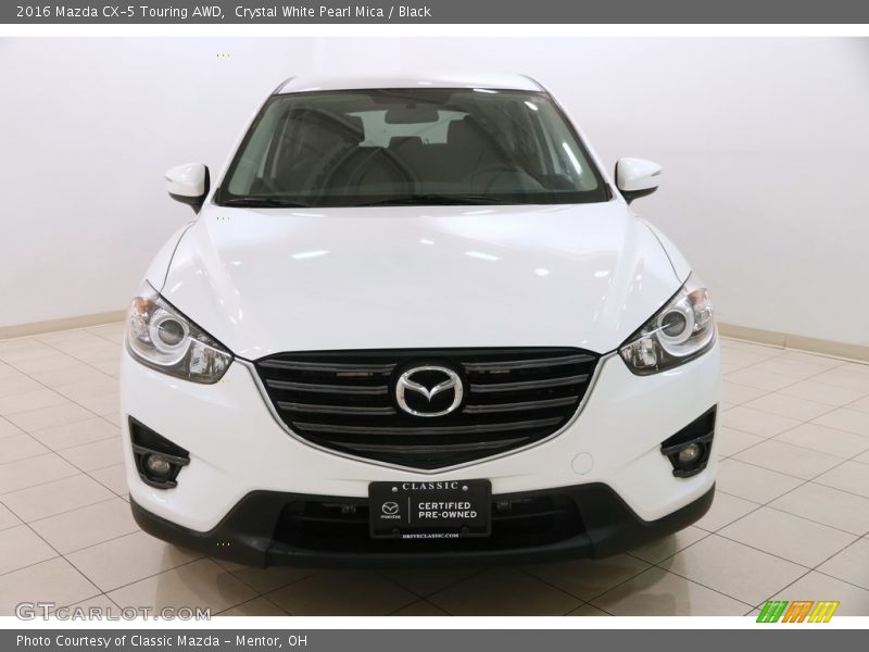 Crystal White Pearl Mica / Black 2016 Mazda CX-5 Touring AWD