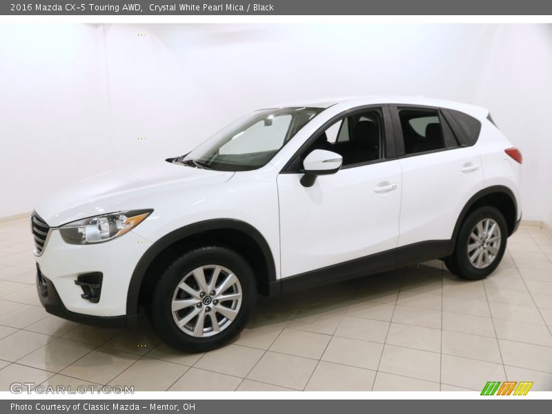 Crystal White Pearl Mica / Black 2016 Mazda CX-5 Touring AWD