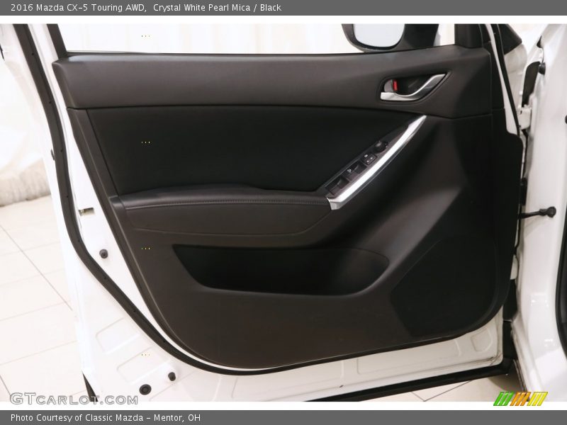 Crystal White Pearl Mica / Black 2016 Mazda CX-5 Touring AWD
