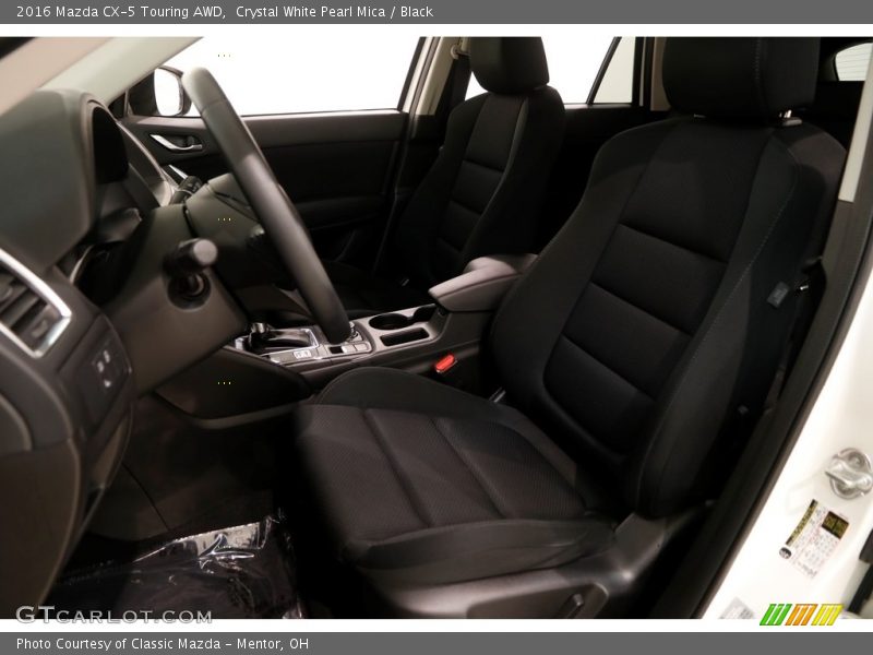Crystal White Pearl Mica / Black 2016 Mazda CX-5 Touring AWD