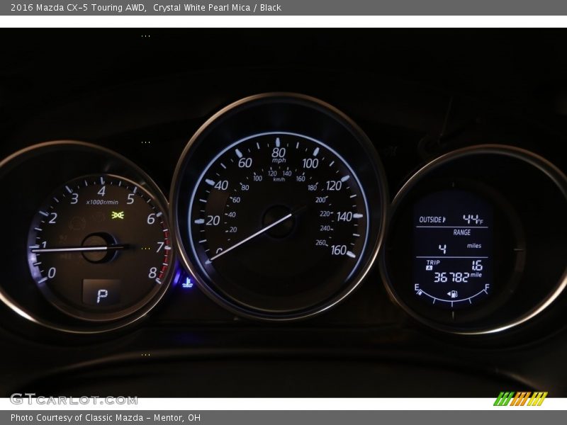 Crystal White Pearl Mica / Black 2016 Mazda CX-5 Touring AWD