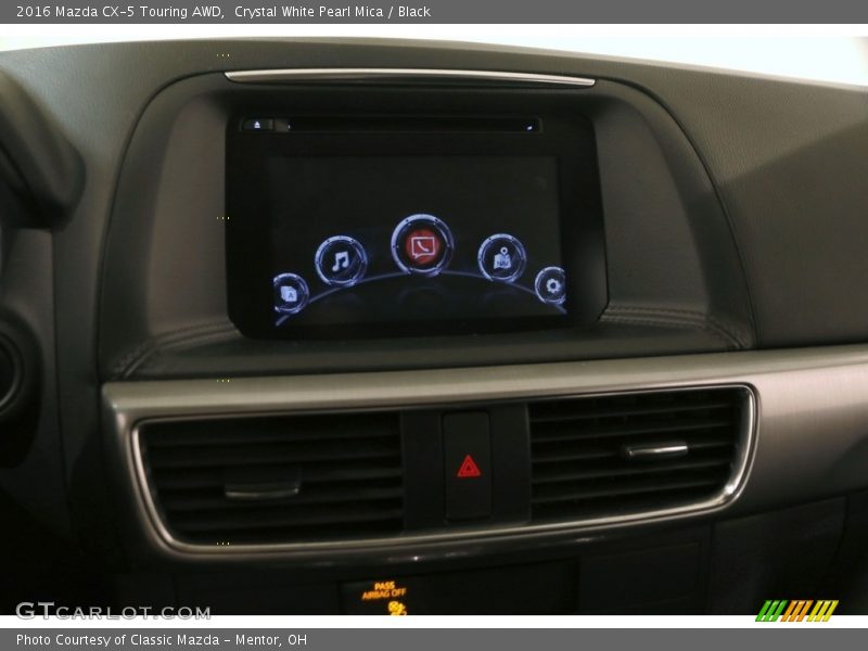 Crystal White Pearl Mica / Black 2016 Mazda CX-5 Touring AWD