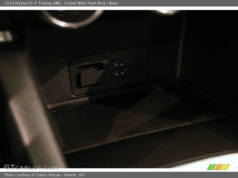 Crystal White Pearl Mica / Black 2016 Mazda CX-5 Touring AWD