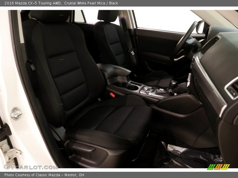 Crystal White Pearl Mica / Black 2016 Mazda CX-5 Touring AWD