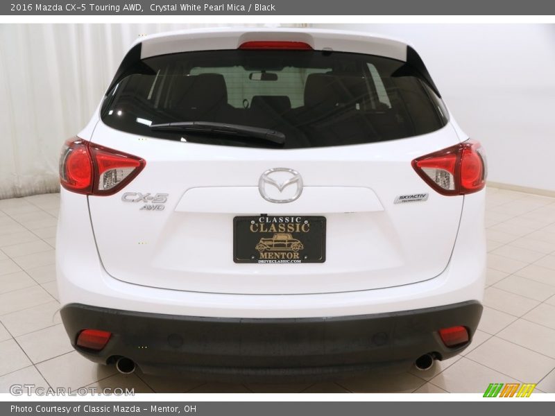 Crystal White Pearl Mica / Black 2016 Mazda CX-5 Touring AWD
