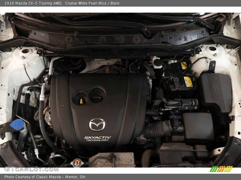 Crystal White Pearl Mica / Black 2016 Mazda CX-5 Touring AWD