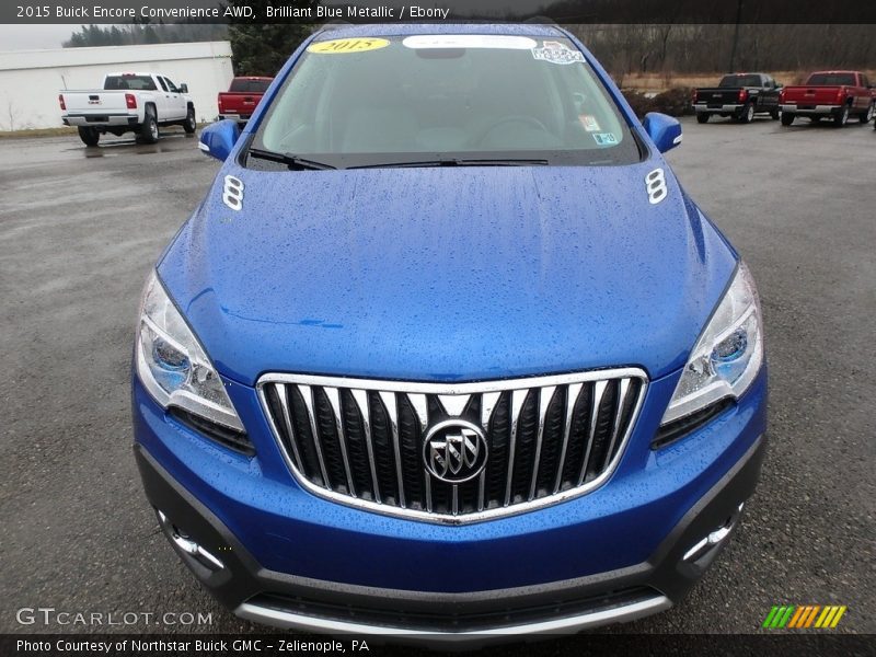 Brilliant Blue Metallic / Ebony 2015 Buick Encore Convenience AWD