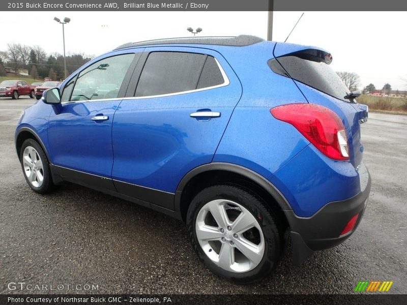 Brilliant Blue Metallic / Ebony 2015 Buick Encore Convenience AWD