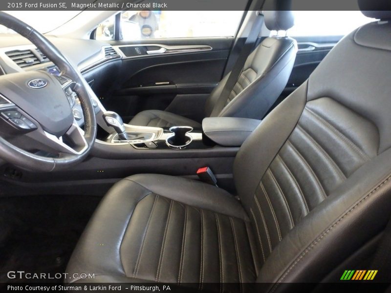 Magnetic Metallic / Charcoal Black 2015 Ford Fusion SE