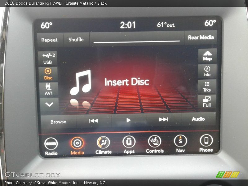 Granite Metallic / Black 2018 Dodge Durango R/T AWD