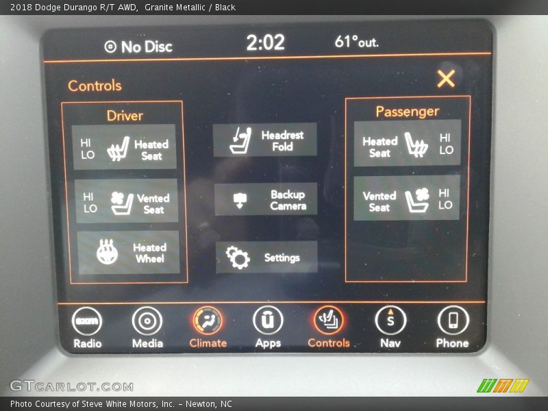 Granite Metallic / Black 2018 Dodge Durango R/T AWD