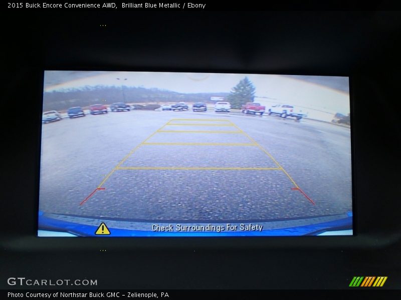 Brilliant Blue Metallic / Ebony 2015 Buick Encore Convenience AWD