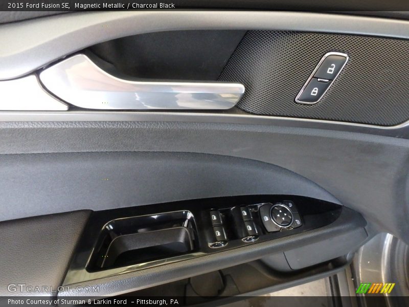 Magnetic Metallic / Charcoal Black 2015 Ford Fusion SE
