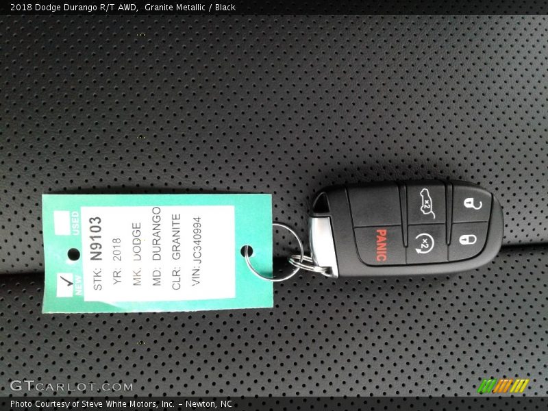Granite Metallic / Black 2018 Dodge Durango R/T AWD
