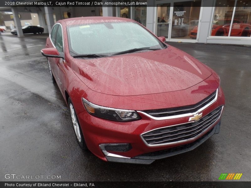 Cajun Red Tintcoat / Dark Atmosphere/Loft Brown 2018 Chevrolet Malibu LT