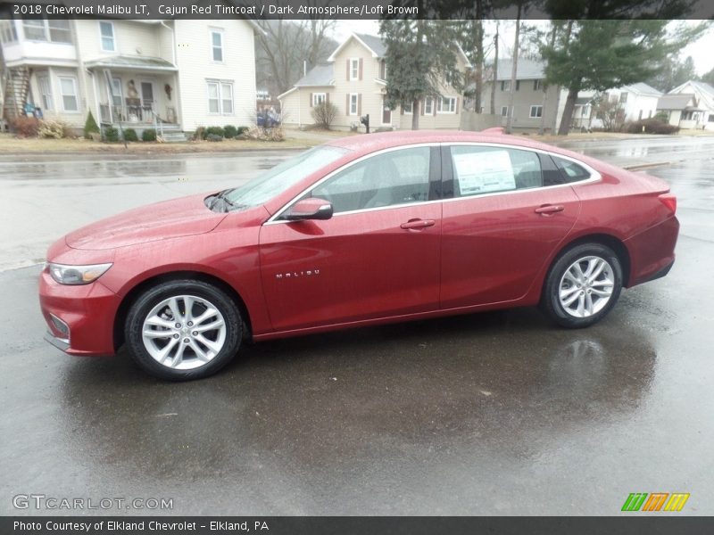 Cajun Red Tintcoat / Dark Atmosphere/Loft Brown 2018 Chevrolet Malibu LT